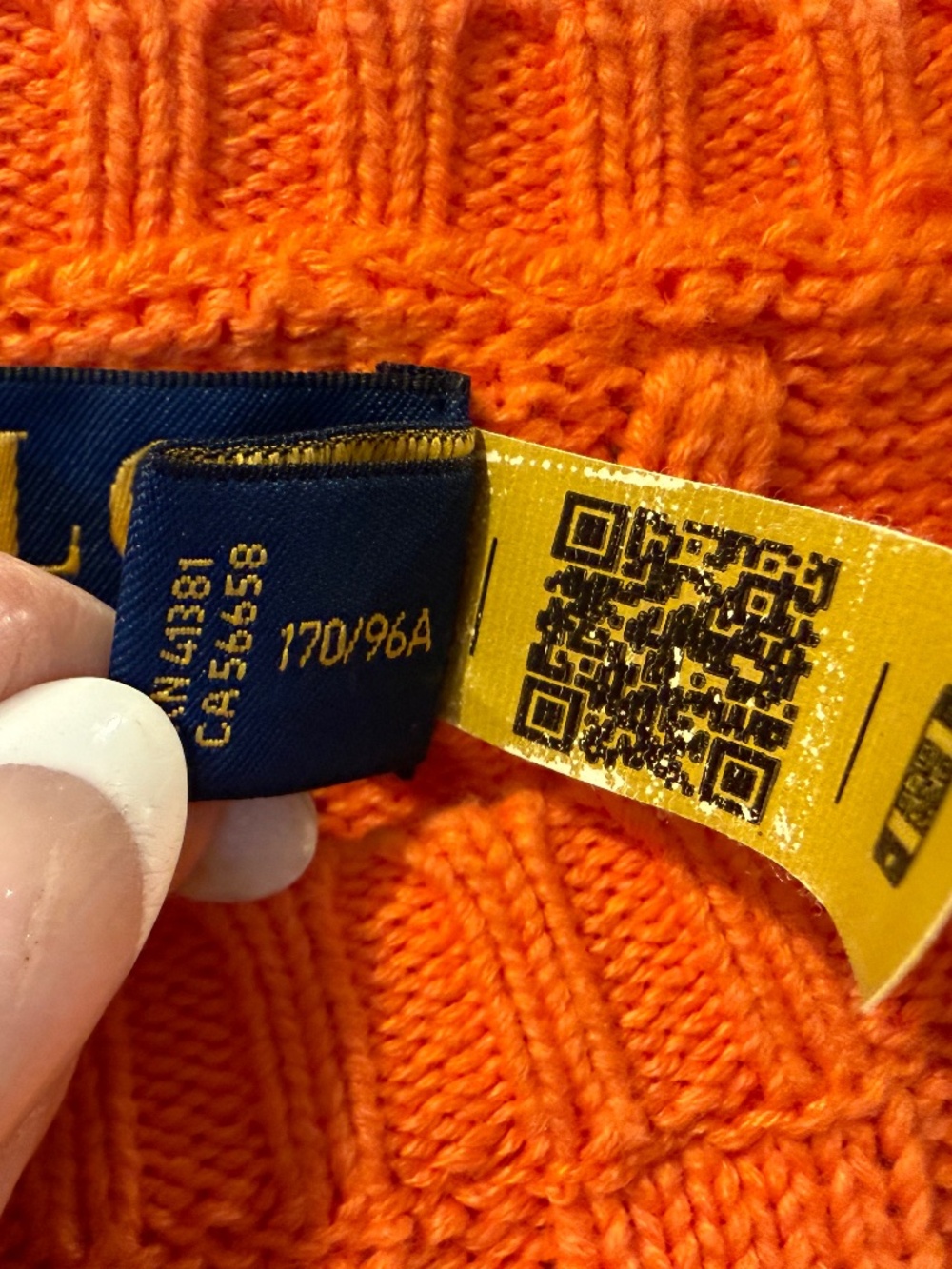 Polo Ralph Lauren cable-knit short-sleeve sweater Size L (Shrunk to Medium) - Picture 7 of 9